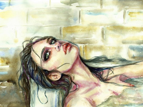 Эмоции акварель