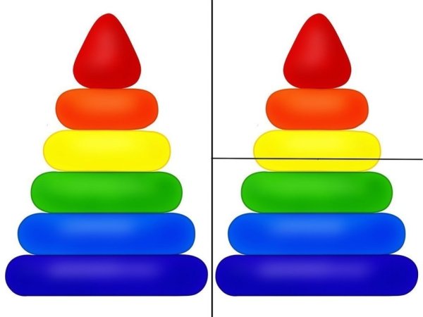 Аппликация пирамидка