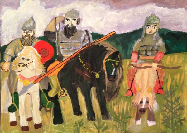 Три богатыря Васнецов