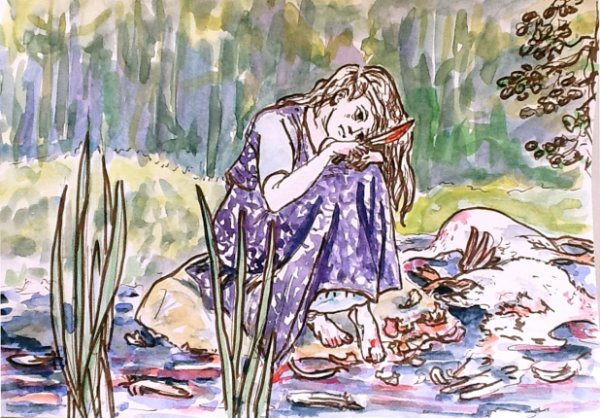 Аленушка Васнецова Наброски