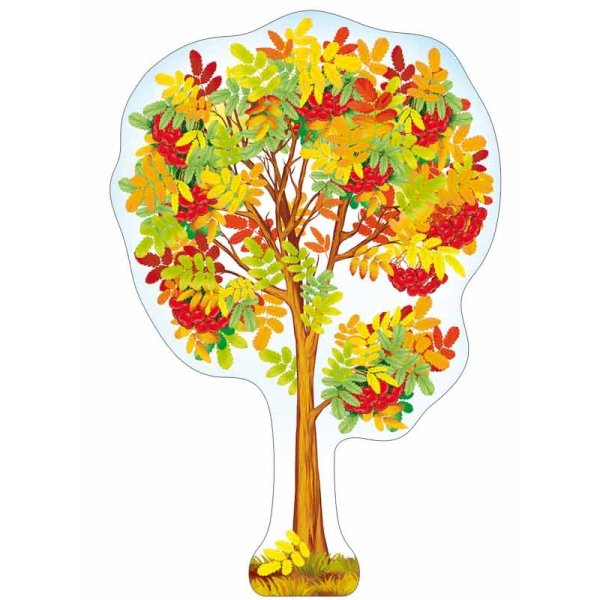 Плакат вырубной "клен зимний"