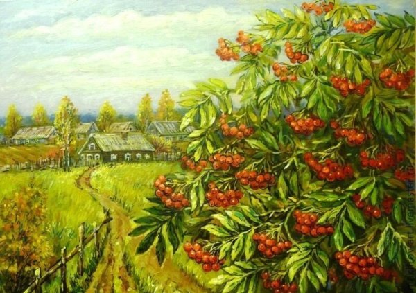Рябина в живописи