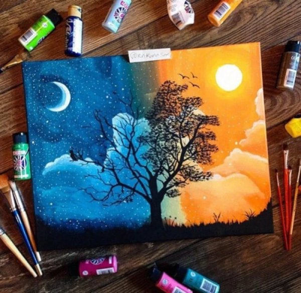 Космос красками