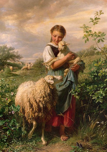 Девочка с ягненком