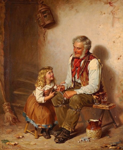 Английский художник Edwin Thomas Roberts (1840-1917)