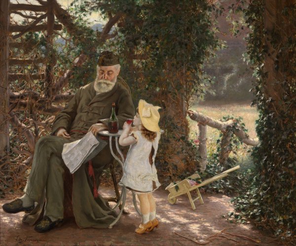 "Счастливая старость" художник Леонид Баранов футбол