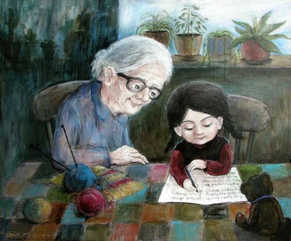 Пара Стариков картина