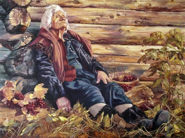 Художник Леонид Баранов. Цикл " русская деревня".