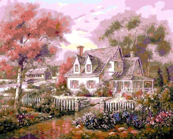 Алмазная мозаика ВАНГОГВОМНЕ "Райский сад"