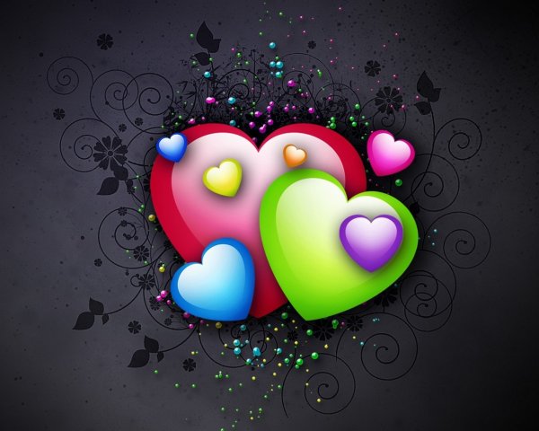 Обои с сердечками