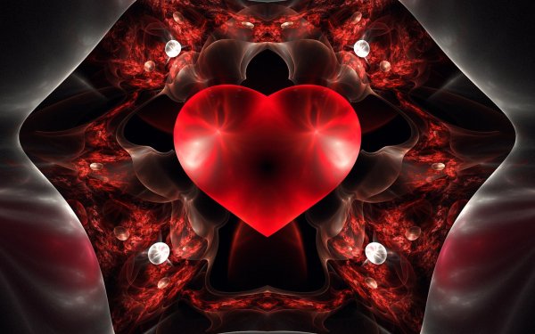 Переливающиеся сердечки