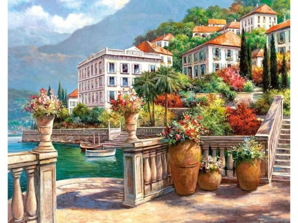 Алмазная мозаика Италия Комо