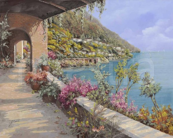 Итальянские пейзажи художник Guido Borelli