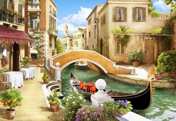 Венеция улочки фрески