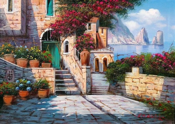 Итальянский дворик Неаполь