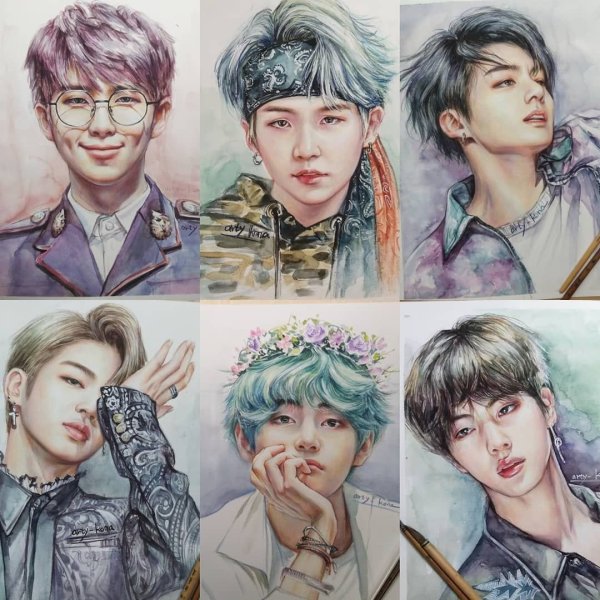 Группа БТС арт