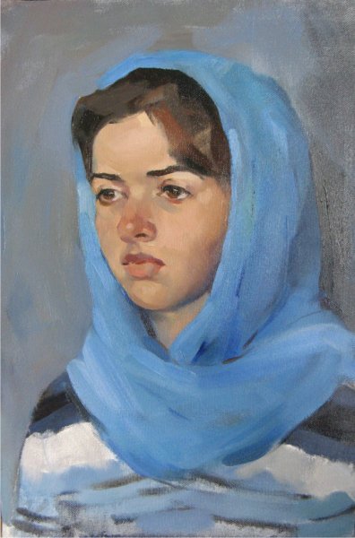 Восточная женщина в платке