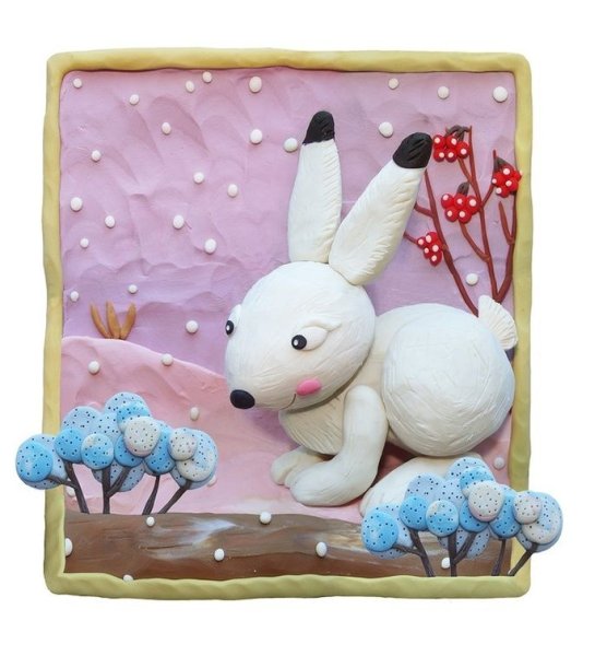 Объемные картины из пластилина