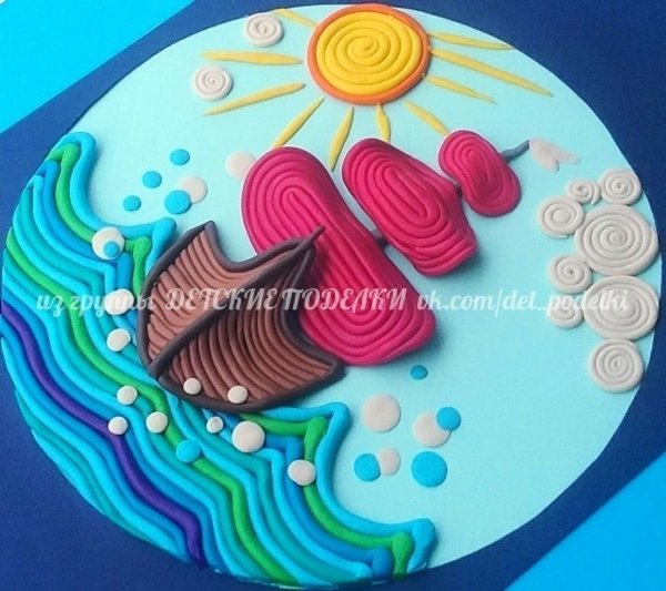 Пластилиновая живопись из шприца