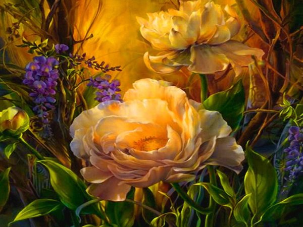 Дарья Чачева акварель цветы