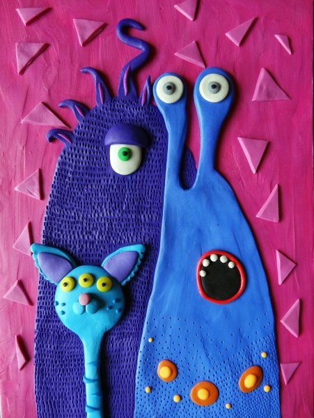 Аппликация пластилином