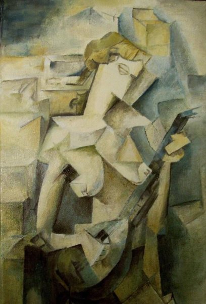 Кубизм Пабло Пикассо девушка с мандолиной (Фанни Телье)