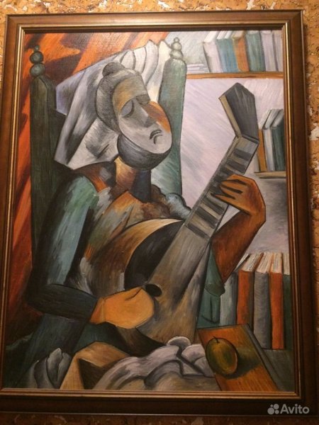 Пикассо девушка с мандолиной 1910