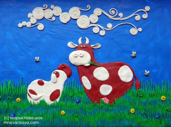 Лепка из пластилиновыъ жгутов