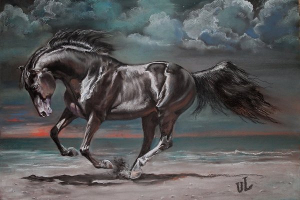 Живопись лошади красивые