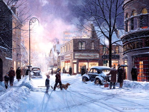 Художник Болотов Александр зимние пейзажи