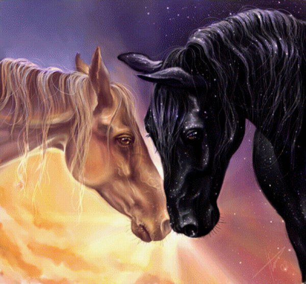 Блестящая лошадь