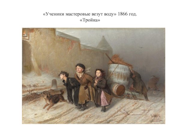 Василий Перов тройка картина