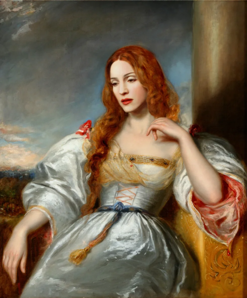 Портрет средневековой дамы