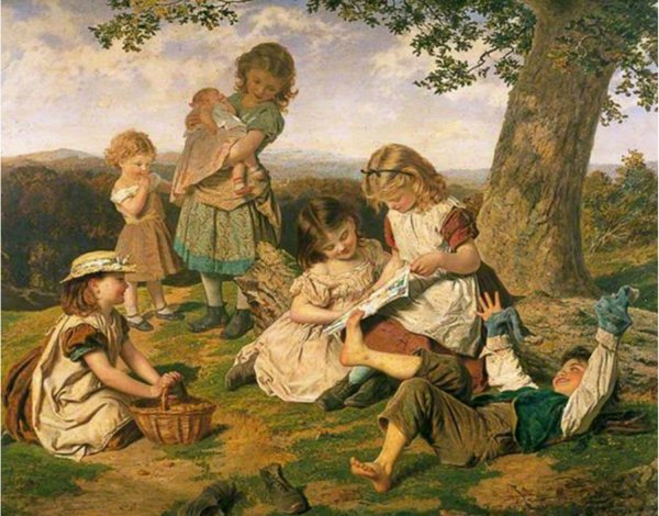 Играющие дети в живописи