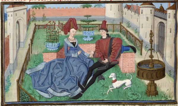 Замковый сад весной Ганс бол 1586 г