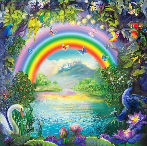 Радужную картину