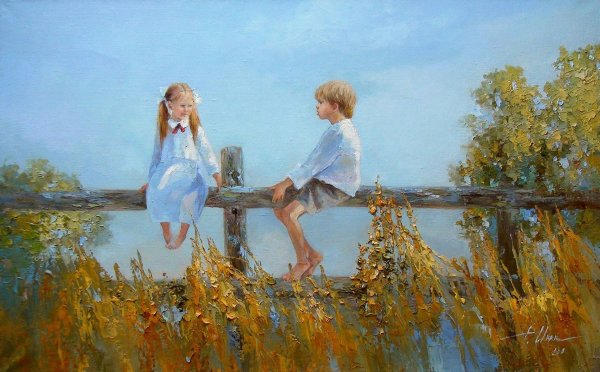 Художник Инесса Морозова картины деревня