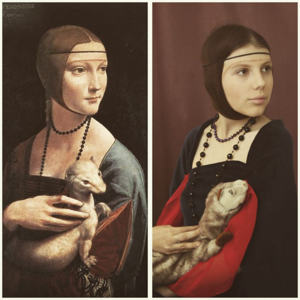 Портрет дамы с горностаем Леонардо да Винчи