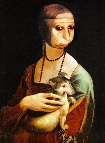 Леонардо да Винчи дама с горностаем оригинал