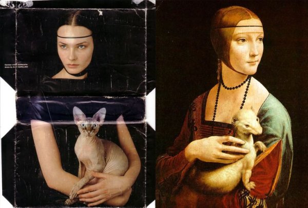 Леонардо да Винчи дама с горностаем 1490