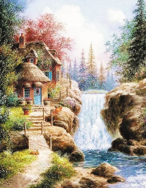 Томас Кинкаде живопись горы