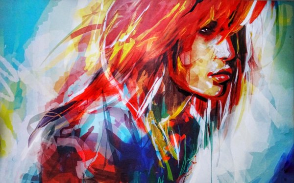 Яркий фон для портрета