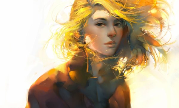 Девушка ветер портрет