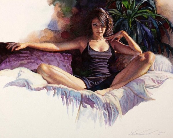 Американский художник акварелист Стив Хэнкс