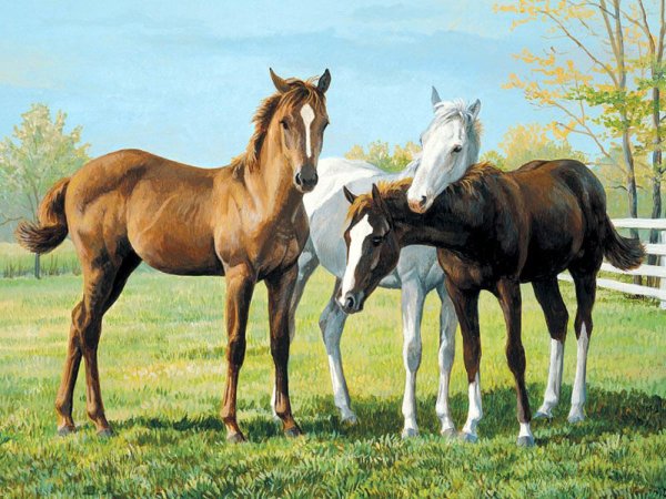 Художница Персис Клейтон Вейерс кони