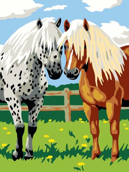 Раскрашивание по номерам лошадь