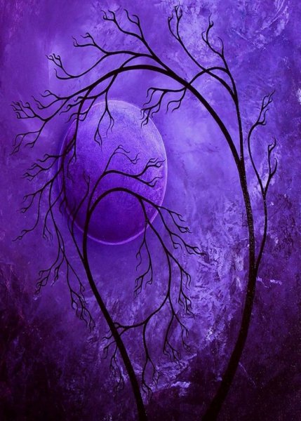 Картины в фиолетовом цвете