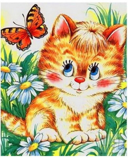 Изображение кошки для детей