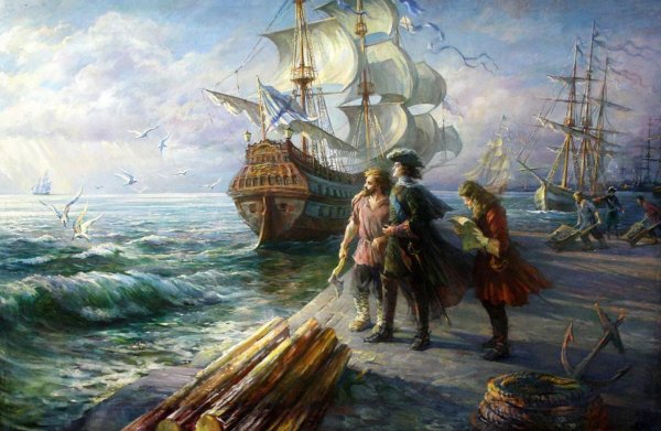 2 Февраля 1701 года Балтийский флот Петр 1