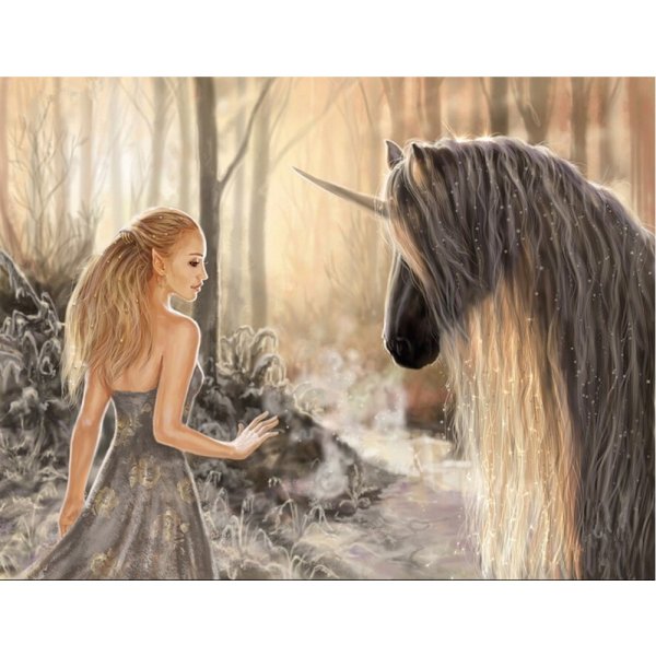 Эльфийка и Единорог